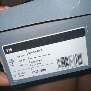 New Balance 530 White and Pink Shoes